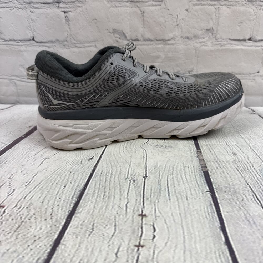 Mens Size 7 Hoka One One‎ Bondi 7 Wild Dove Grey Bondi 7 1110518WDDS - Picture 8 of 12